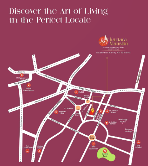 3 BHK Apartment / Flat  For Sale C-Scheme JAIPUR| KARTARA MANSION